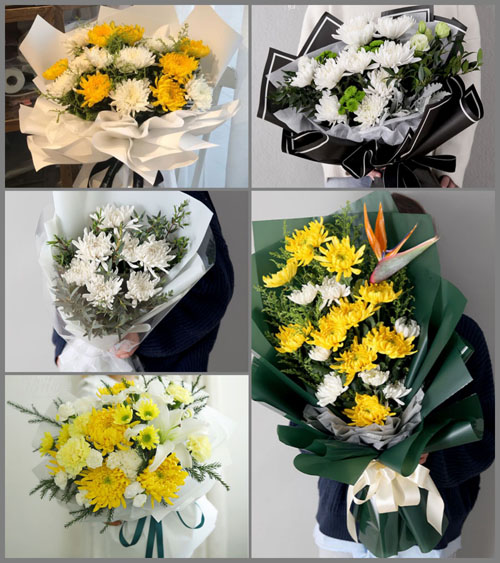 山东济宁嘉祥县嘉祥街道洪山村白事花束代送